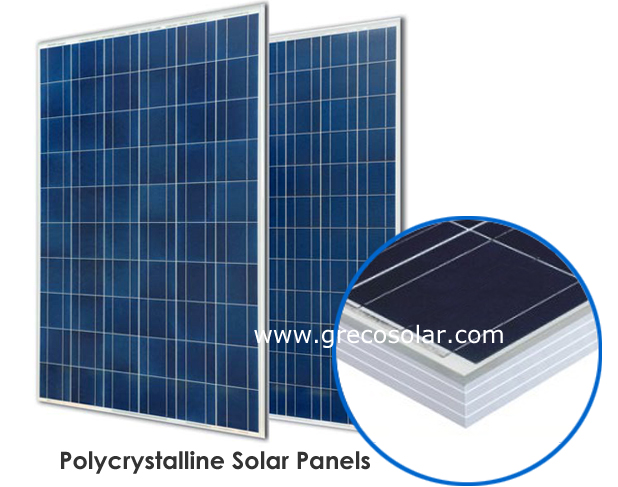 Panneaux solaires électriques poly, poly 245 watts de panneaux solaires