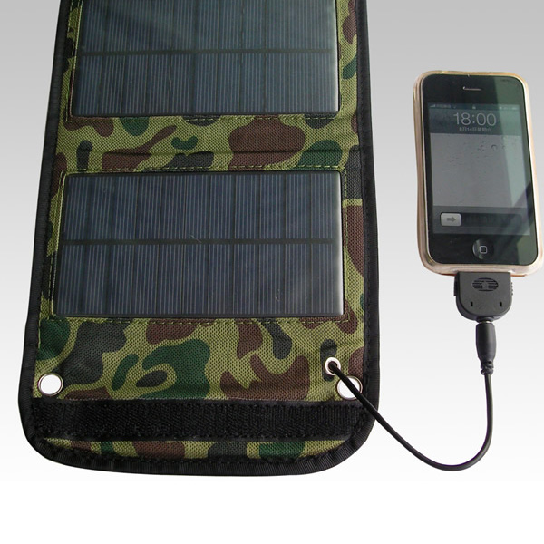 Chargeur portatif se pliant de panneau solaire de téléphone portable d'USB